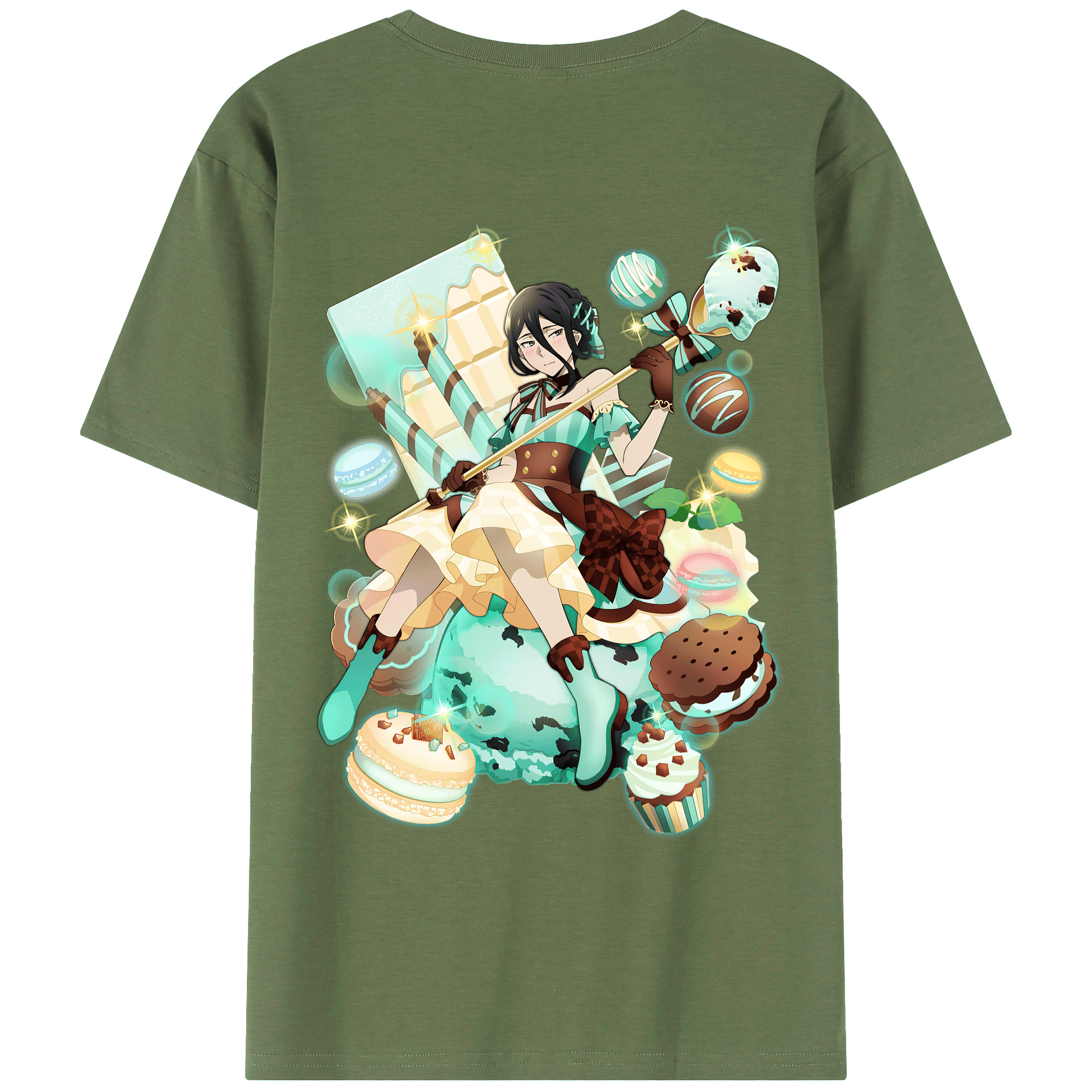 （画像用） 文豪ストレイドッグス Bungo Stray Dogs 綿100％ メンズ半袖Tシャツ（バックプリント） 通気性